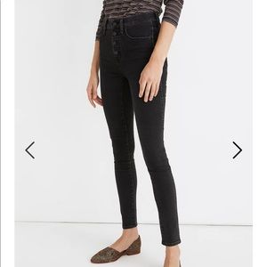 Madewell Black Button Up Jeans